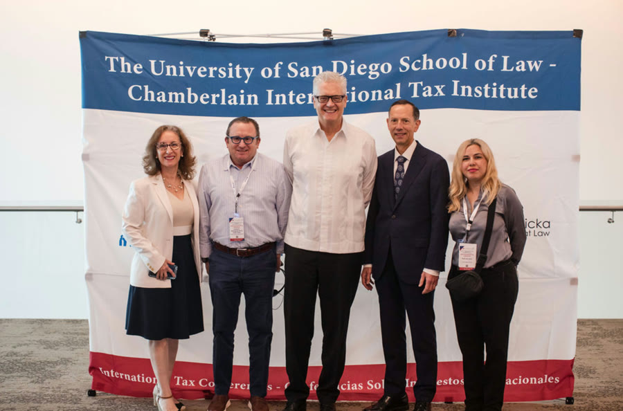 Patrick W. Martin with colleagues at the USD&ndash;Chamberlain International Tax Institute
