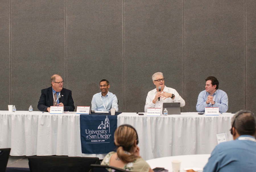 Patrick W. Martin moderating a panel at the International Tax Institute