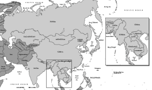 Asia Map - including Russia