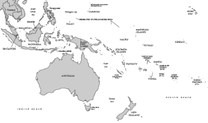 Australia Asian Islands Map