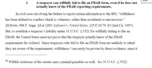 P4 of Govt Motion for Summary Judgment in Zwerner - Knowledge