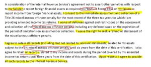 Certification US Residents Streamlined