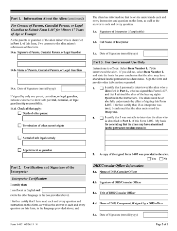 I-407 New LPR Abandonment Form P2 Complete