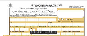 application for US passport p7